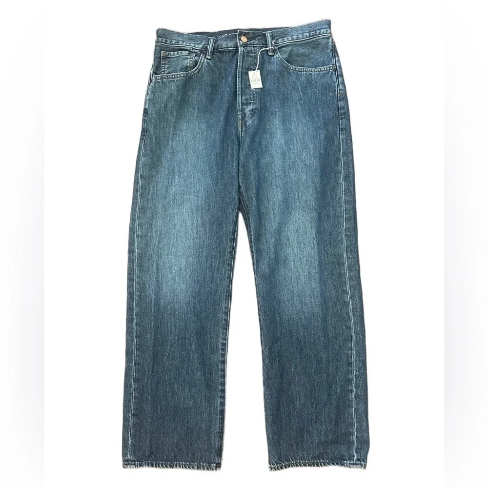 Gap Bettermade Organic Cotton '90s Loose Denim Jeans, Dark Wash, Size 32/30, NWT